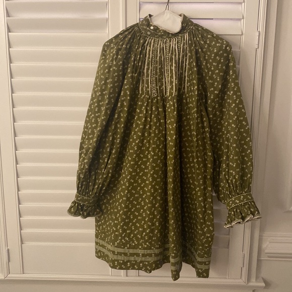 Doen Beatrice Mini Dress-Cypress Calico - Picture 2 of 5